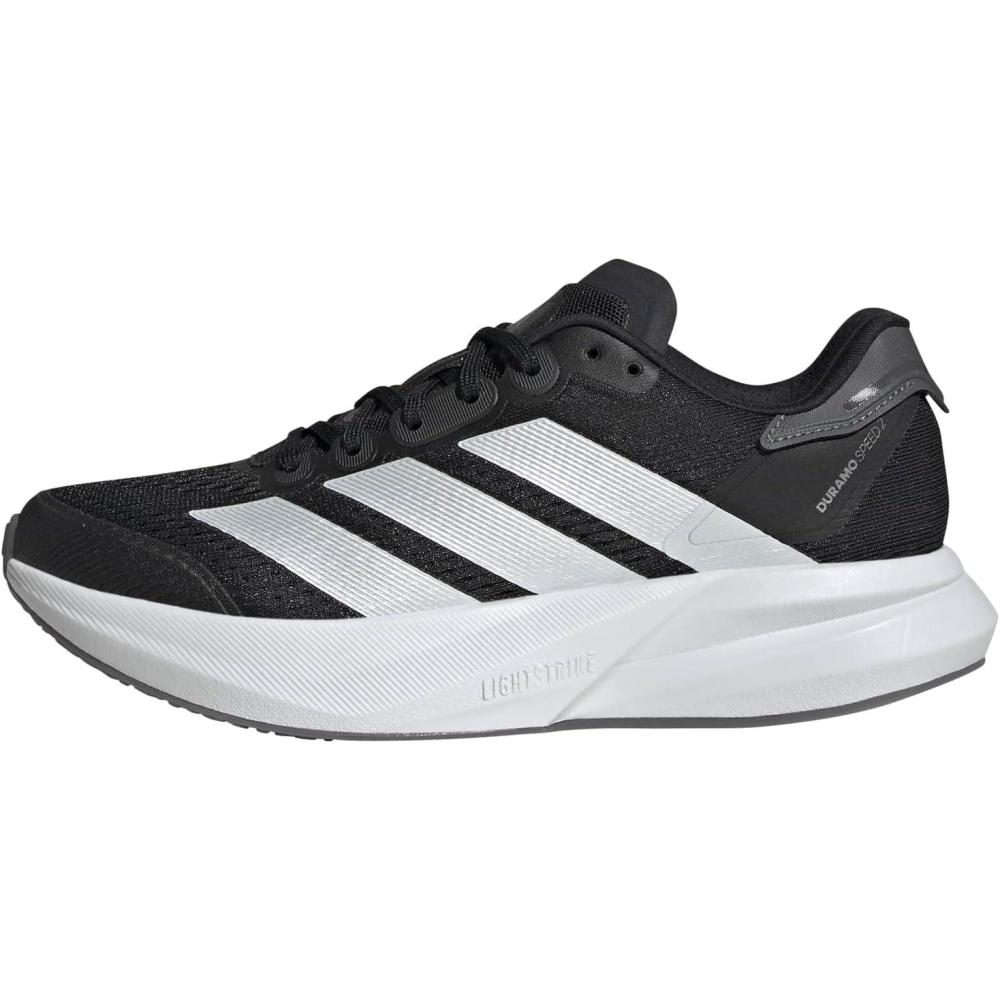 imageadidas Originals Womens Duramo Speed 2 Running ShoesCore Black Zero Met Grey Five