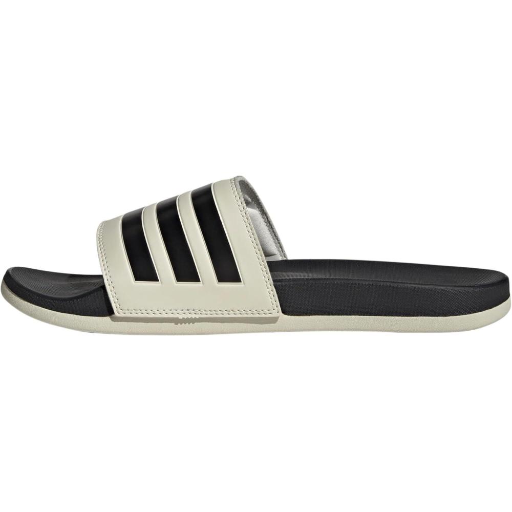 imageadidas Unisex Adilette Comfort Slide SandalAluminaBlackBlack