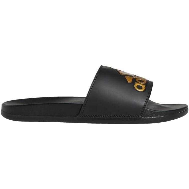 imageadidas Unisex Adilette Comfort Slide SandalBlackGold MetallicBlack