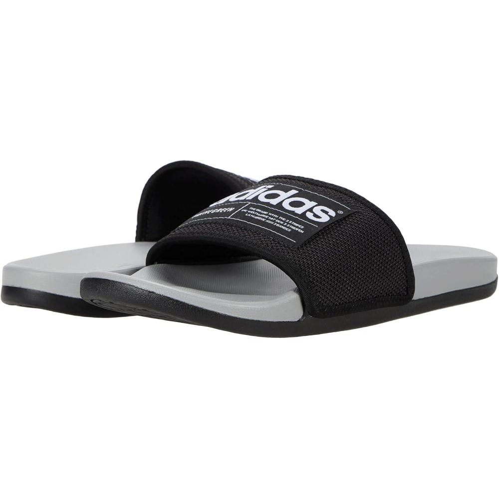 imageadidas Unisex Adilette Comfort Slide SandalBlackWhiteGrey