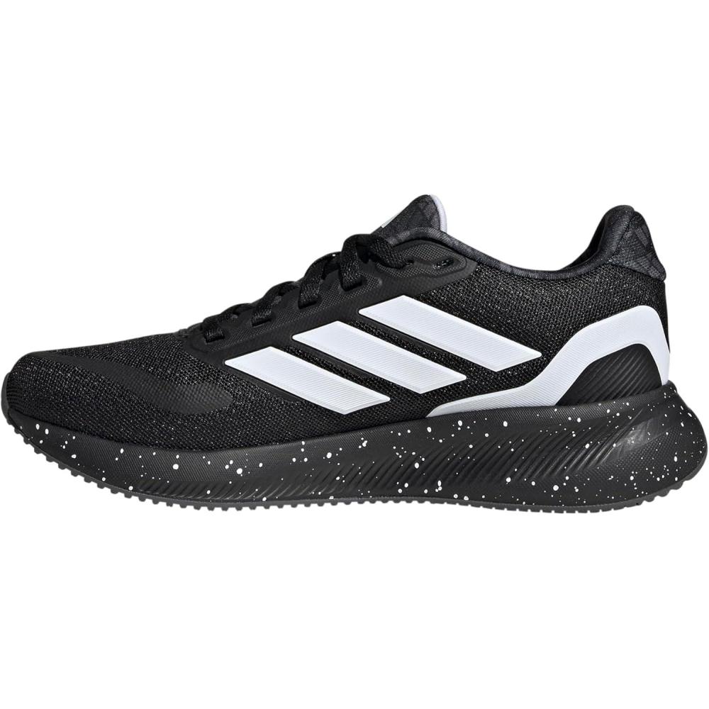 imageadidas UnisexChild Run Falcon 5 SneakerBlackWhiteGrey