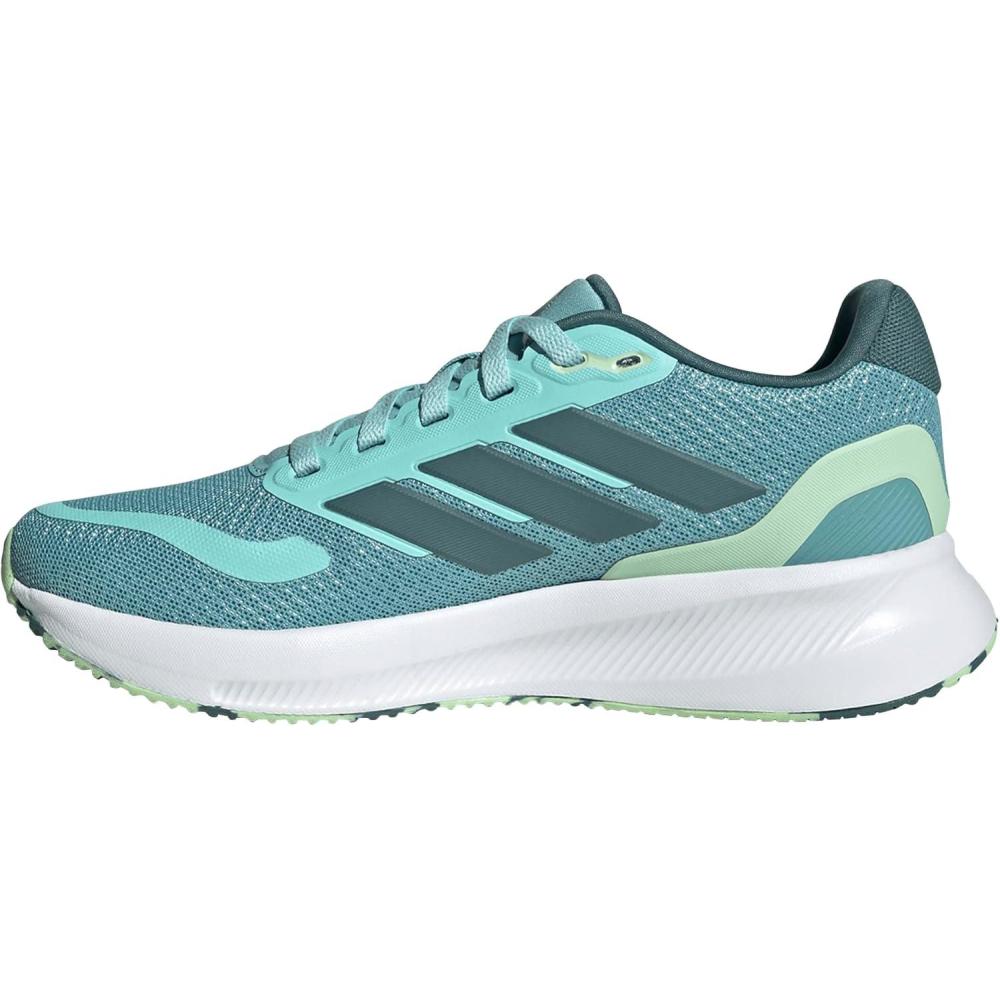 imageadidas UnisexChild Run Falcon 5 SneakerMint TonPreloved TealSemi Green Spark