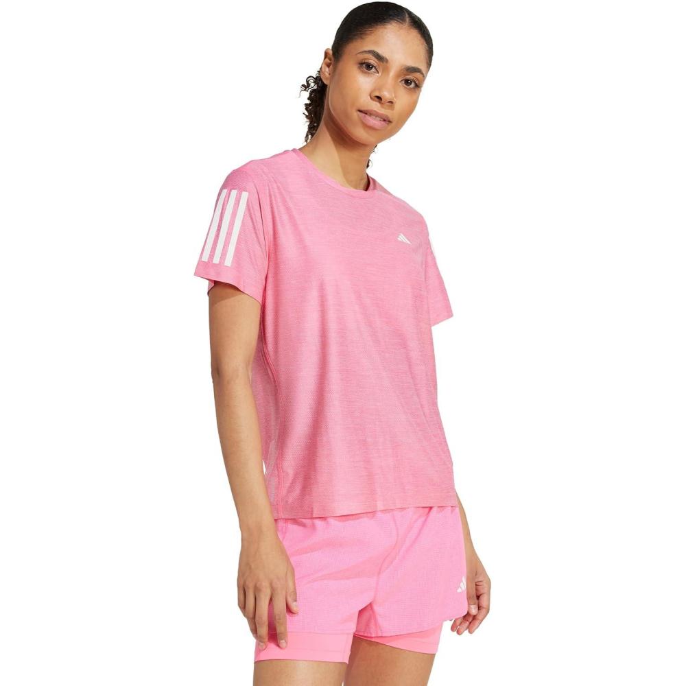 imageadidas Womens Own The Run TShirtLucid PinkWhite