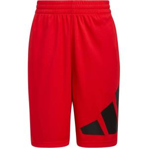 adidas Boys’ Elastic Waistband Performance Shorts(Better Scarlet)