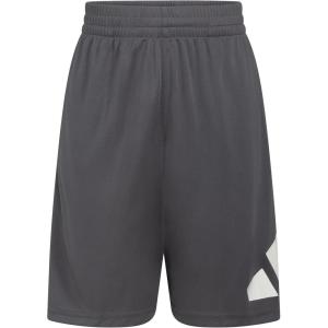 adidas Boys’ Elastic Waistband Performance Shorts(Dark Grey)