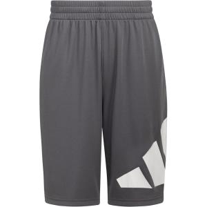 adidas Boys’ Elastic Waistband Performance Shorts(Grey Five)