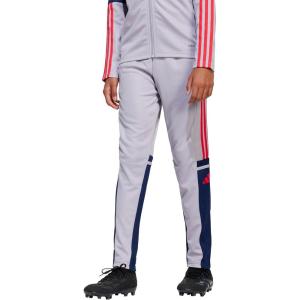 adidas Boys’ Squadra 25 Training Pants(Glory Grey/Team Navy Blue/Pure Ruby)