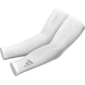 adidas Compression Arm Sleeves, Lightweight, Temperature-Regulating Compression Sleeves(White)