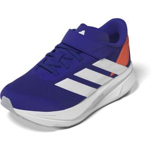 adidas Kids’ Duramo SL Elastic Lace Sneakers(Lucid Blue/Zero Metallic/Impact Orange)