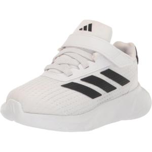 adidas Kids’ Duramo SL Elastic Lace Sneakers(White/Core Black/Grey)