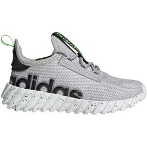 adidas Kids Girls Kaptir 3.0 Lace Up Sneakers Shoes Casual – Blue(Grey/Lucid Lime/Black)