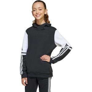 adidas Kids’ Squadra 25 Sweat Hoodie(Black/White)