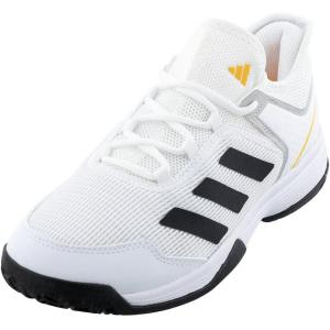 adidas Men’s Adizero Ubersonic 4 Tennis Shoe(Cloud White/Core Black/Solar Gold)