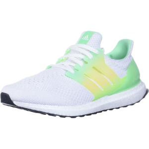 adidas Men’s Ultraboost 5.0 DNA Running Sneakers(White/White/Beam Green)
