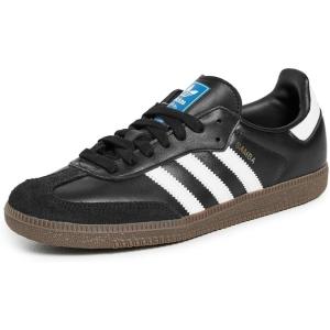 adidas Originals Boys’ Samba Indoor Shoes(Black/White/Gum)