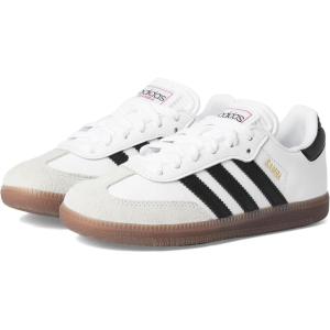 adidas Originals Boys’ Samba Indoor Shoes(White/Black/Gum)