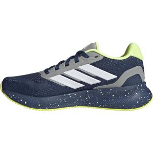 adidas Unisex-Child Run Falcon 5 Sneaker(Dark Blue/White/Solid Grey)