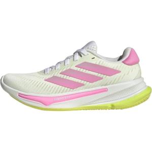 adidas Unisex-Child Supernova Step Running(White/Bliss Pink/Pulse Lime)