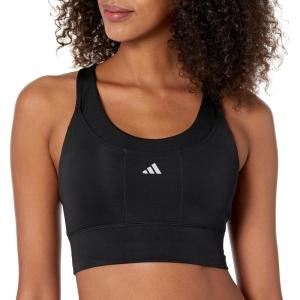 adidas Women’s Run Pocket Medium-Support Bra(Black)