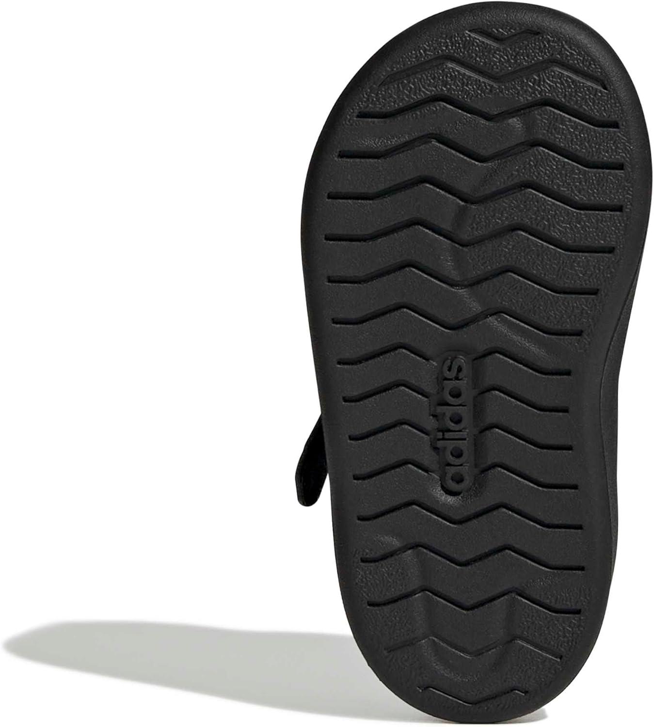 imageAdidas BabyBoys Streettalk Elastic Lace ampamp Strap SneakerBlackWhiteGold Metallic