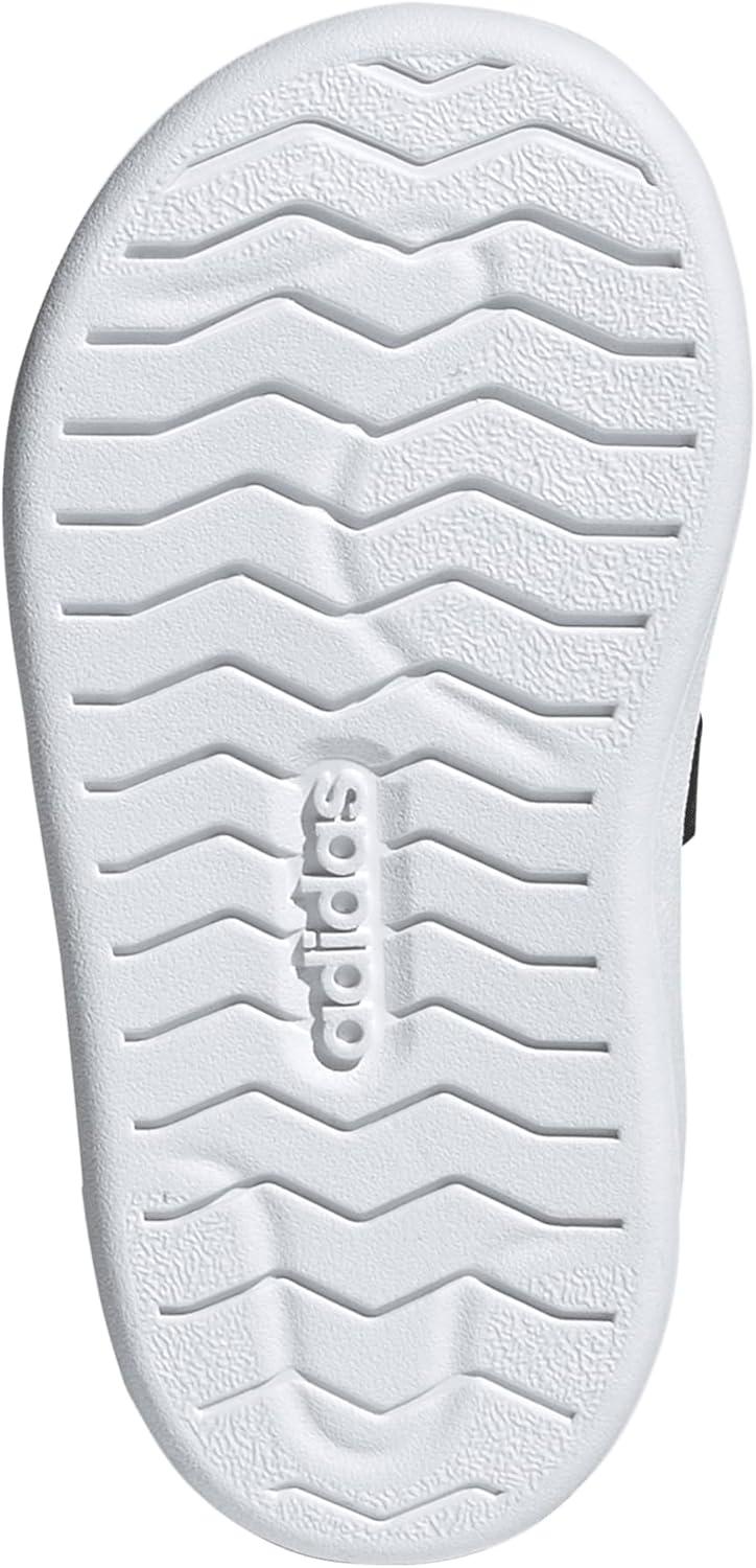 imageAdidas BabyBoys Streettalk Elastic Lace ampamp Strap SneakerBlackWhiteWhite