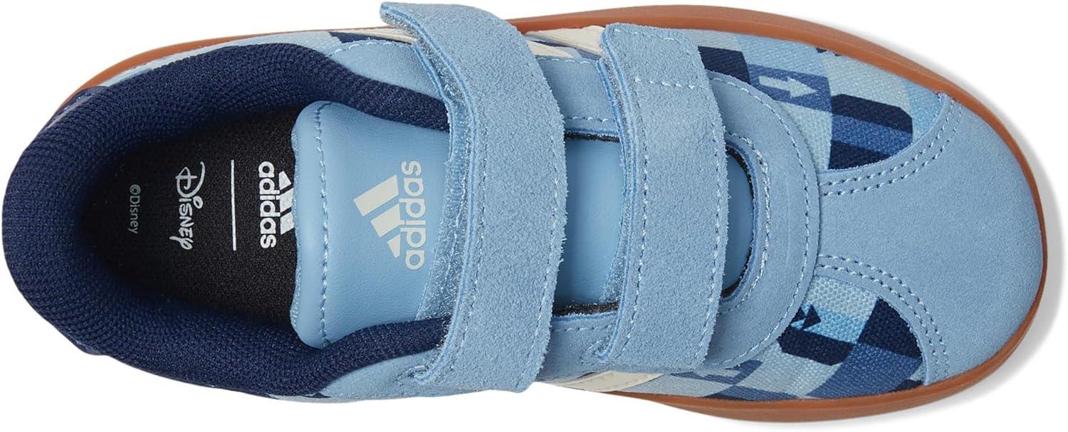 imageAdidas BabyBoys Vl Court 30 Hook ampamp Loop SneakerAsh BlueOff WhiteCrew Blue