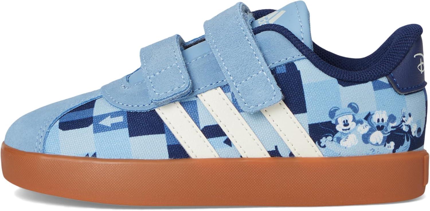 imageAdidas BabyBoys Vl Court 30 Hook ampamp Loop SneakerAsh BlueOff WhiteCrew Blue