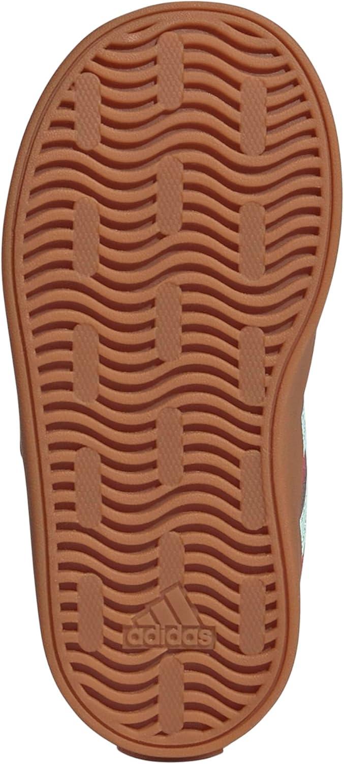 imageAdidas BabyBoys Vl Court 30 Hook ampamp Loop SneakerShock PinkSemi Flash AquaLucid Lemon