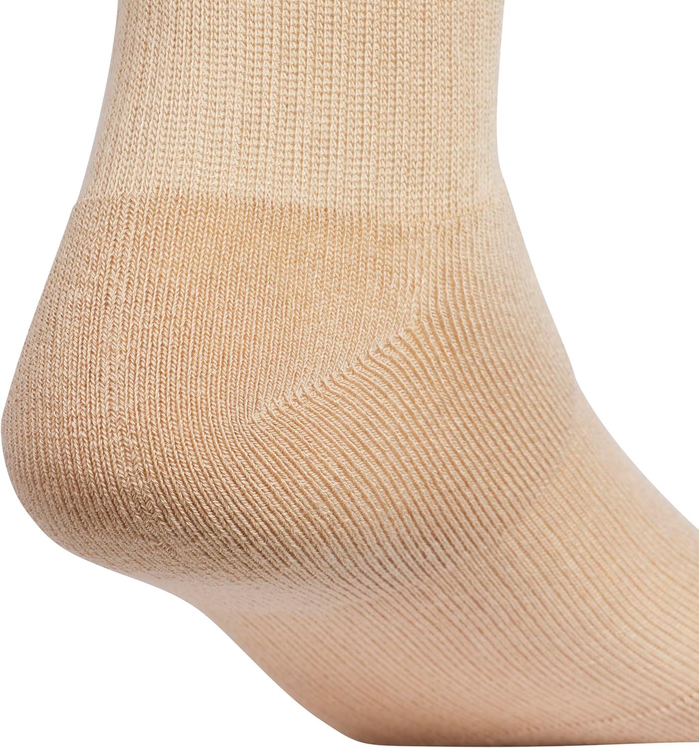 imageAdidas Mens Cushioned Sport High Quarter Socks 3Pair Pack MidCrew Above AnkleWarm Sandstone BeigeWhiteBlack