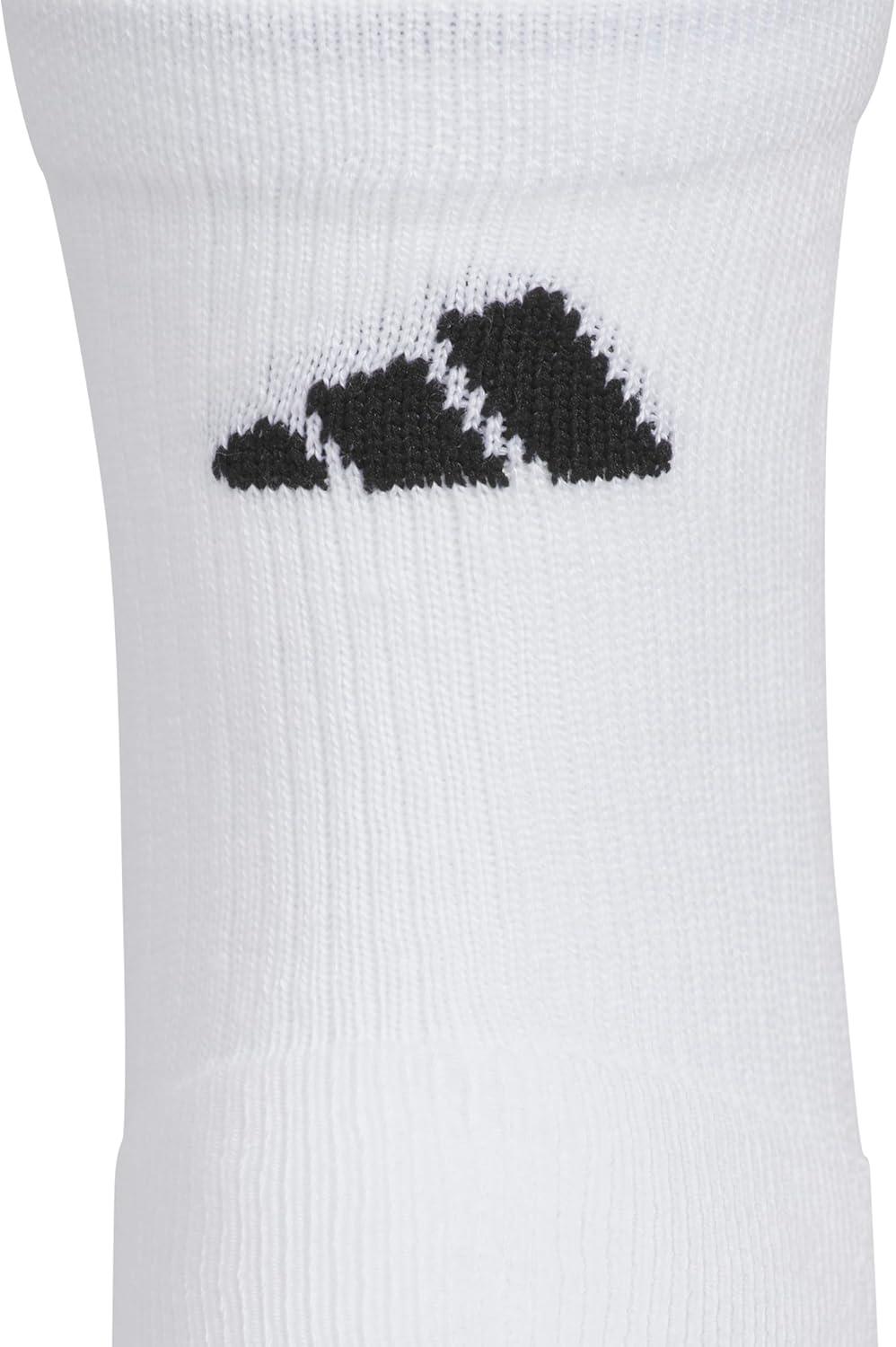 imageAdidas Mens Cushioned Sport High Quarter Socks 3Pair Pack MidCrew Above AnkleWhiteBlackClear Onix Grey