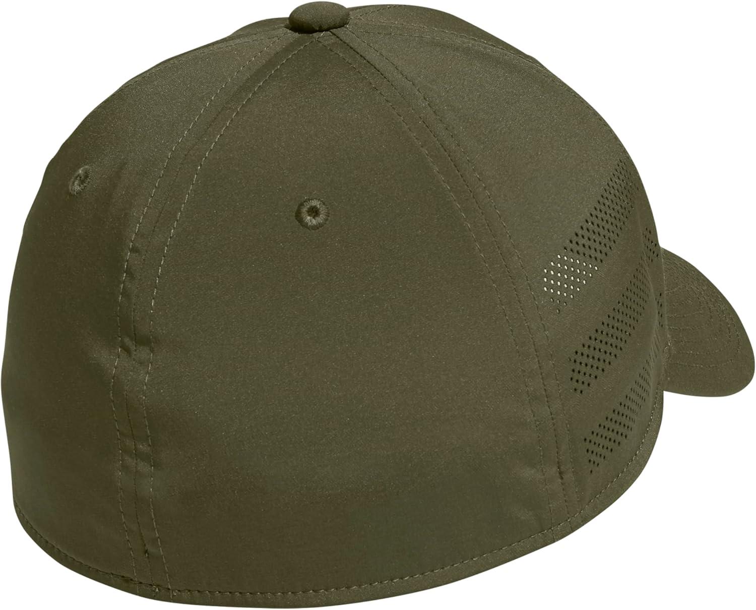 imageAdidas Mens Gameday Hat Athletic Baseball Cap Stretch FitFocus Olive GreenBlack30