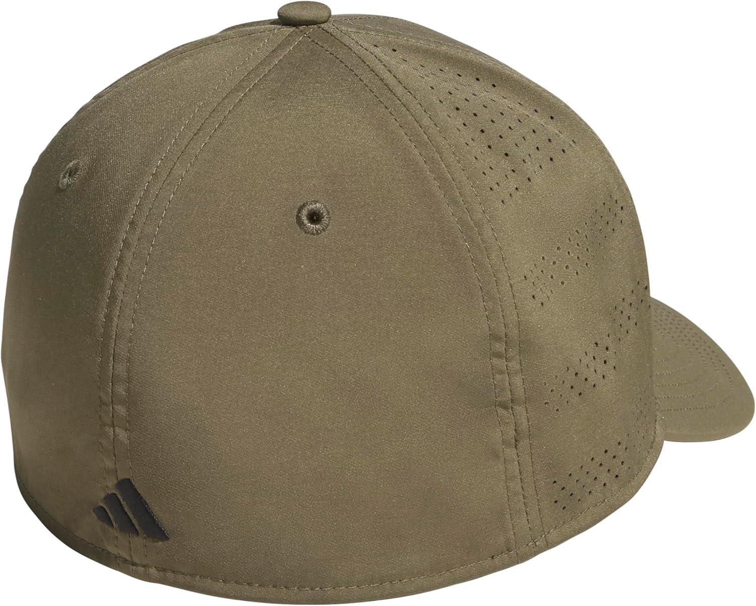 imageAdidas Mens Gameday Hat Athletic Baseball Cap Stretch FitOlive Strata GreenBlack