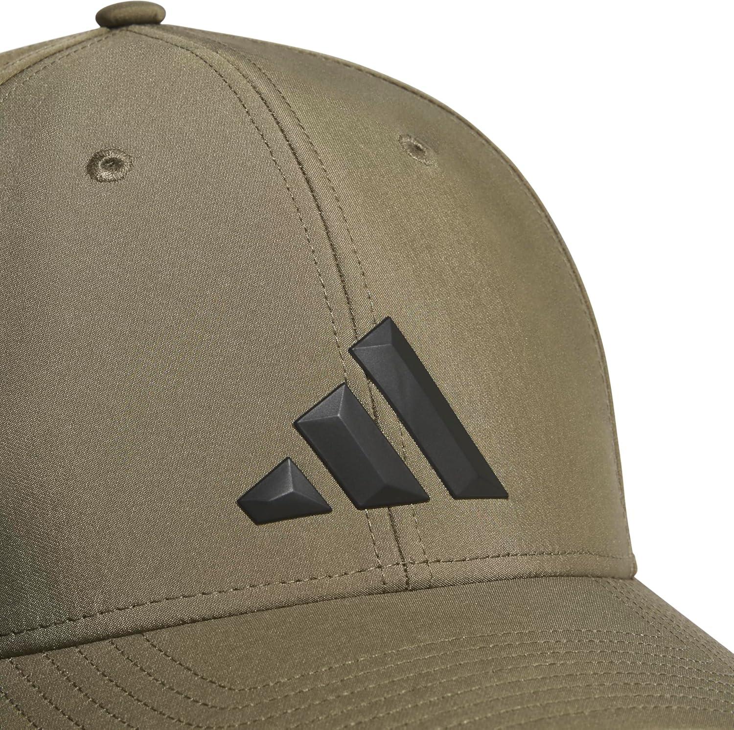 imageAdidas Mens Gameday Hat Athletic Baseball Cap Stretch FitOlive Strata GreenBlack