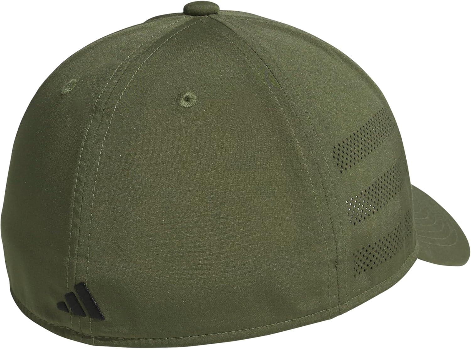 imageAdidas Mens Gameday Hat Athletic Baseball Cap Stretch FitOlive Strata GreenBlack40