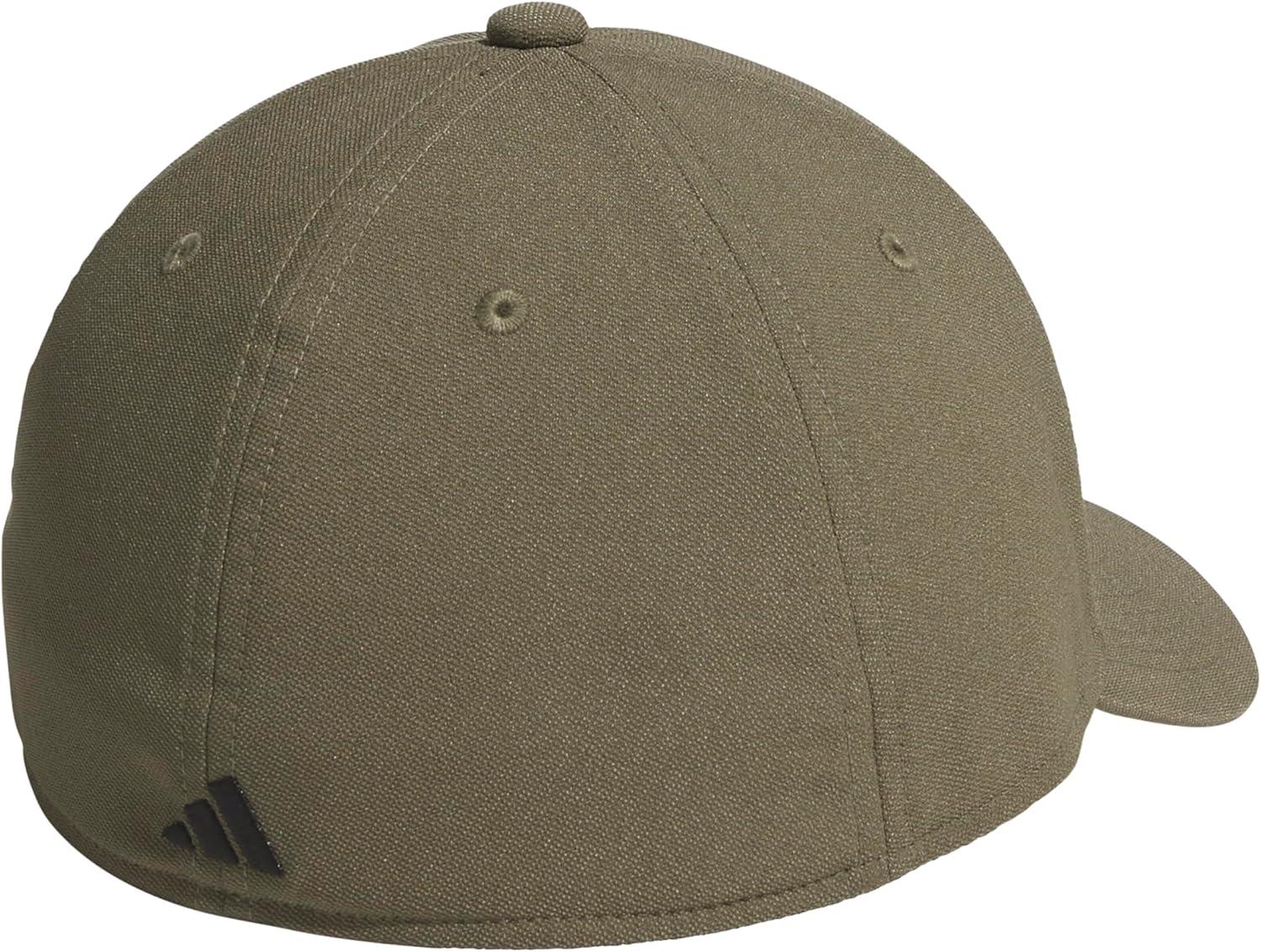 imageAdidas Mens Gameday Hat Athletic Baseball Cap Stretch FitOlive Strata GreenBlackOffseason