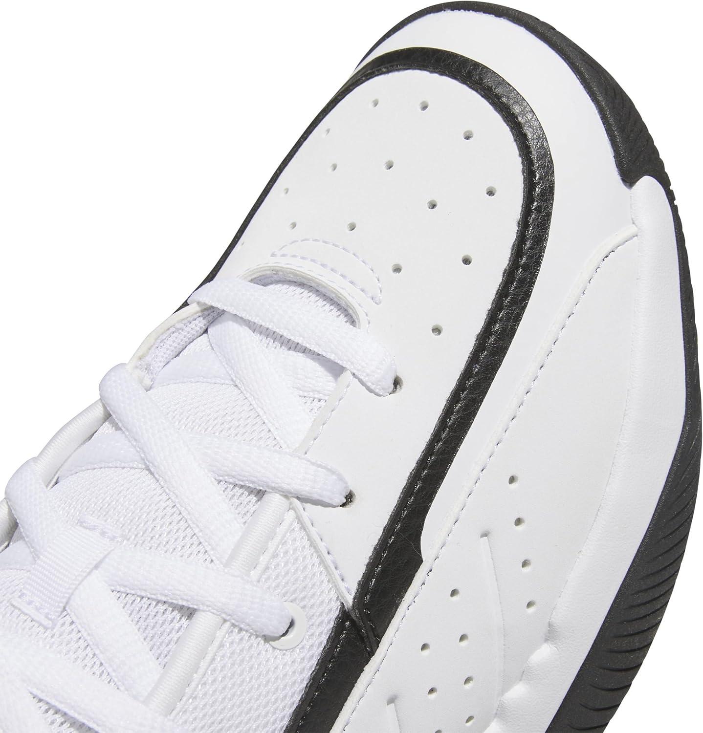 imageAdidas UnisexAdult Front Court SneakerWhiteBlackBlack