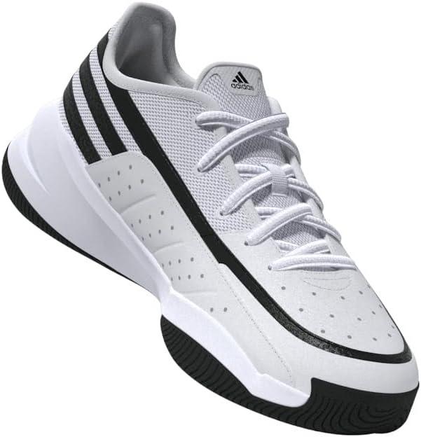 imageAdidas UnisexAdult Front Court SneakerWhiteBlackBlack