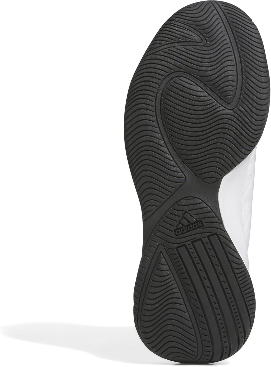 imageAdidas UnisexAdult Front Court SneakerWhiteBlackBlack