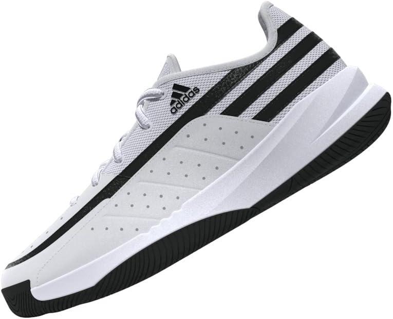 imageAdidas UnisexAdult Front Court SneakerWhiteBlackBlack