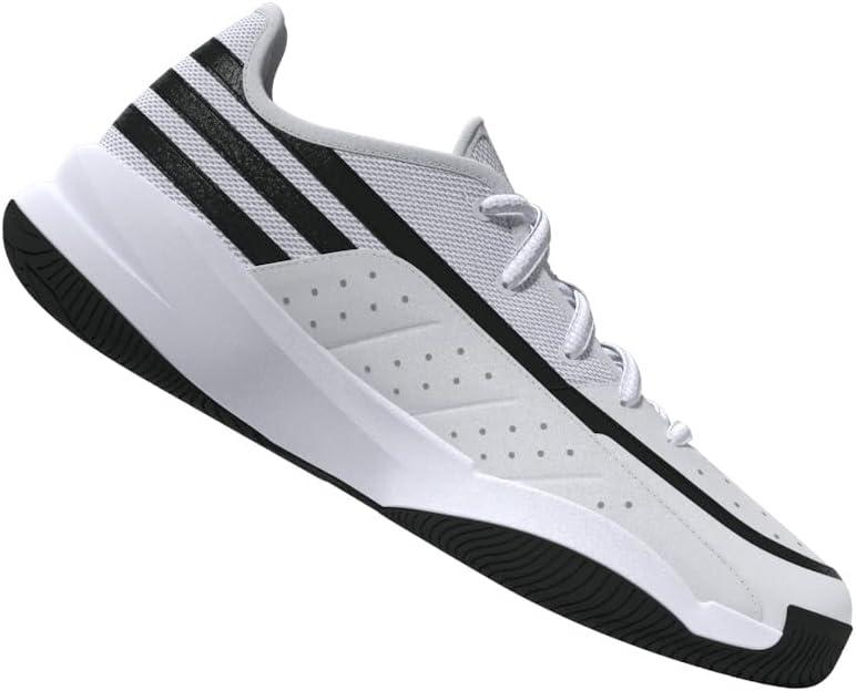 imageAdidas UnisexAdult Front Court SneakerWhiteBlackBlack
