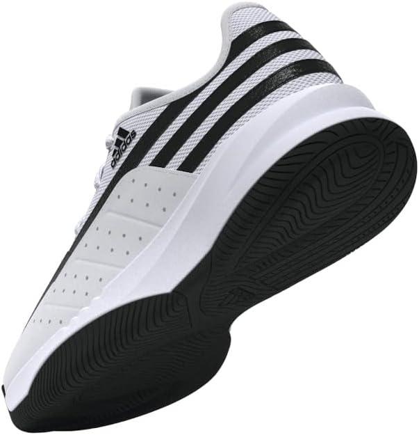 imageAdidas UnisexAdult Front Court SneakerWhiteBlackBlack