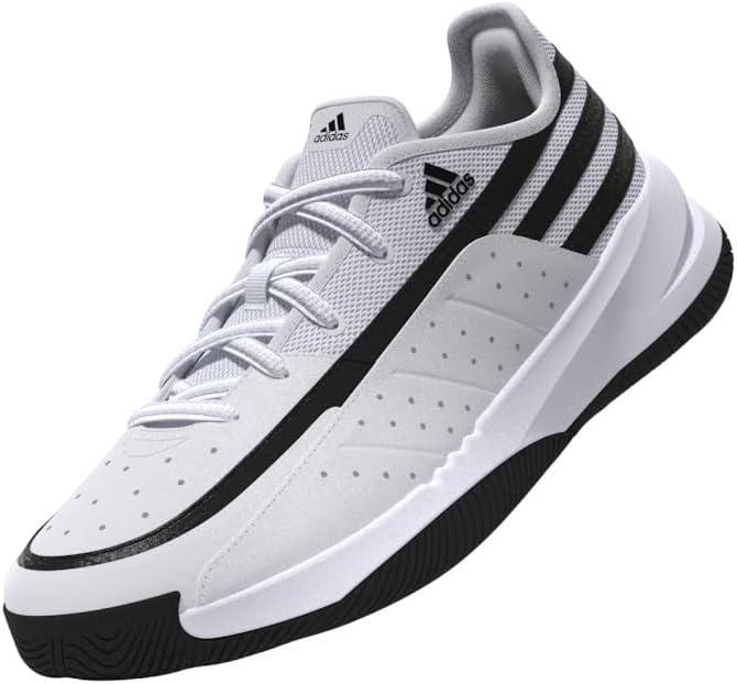 imageAdidas UnisexAdult Front Court SneakerWhiteBlackBlack