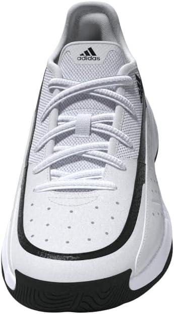 imageAdidas UnisexAdult Front Court SneakerWhiteBlackBlack