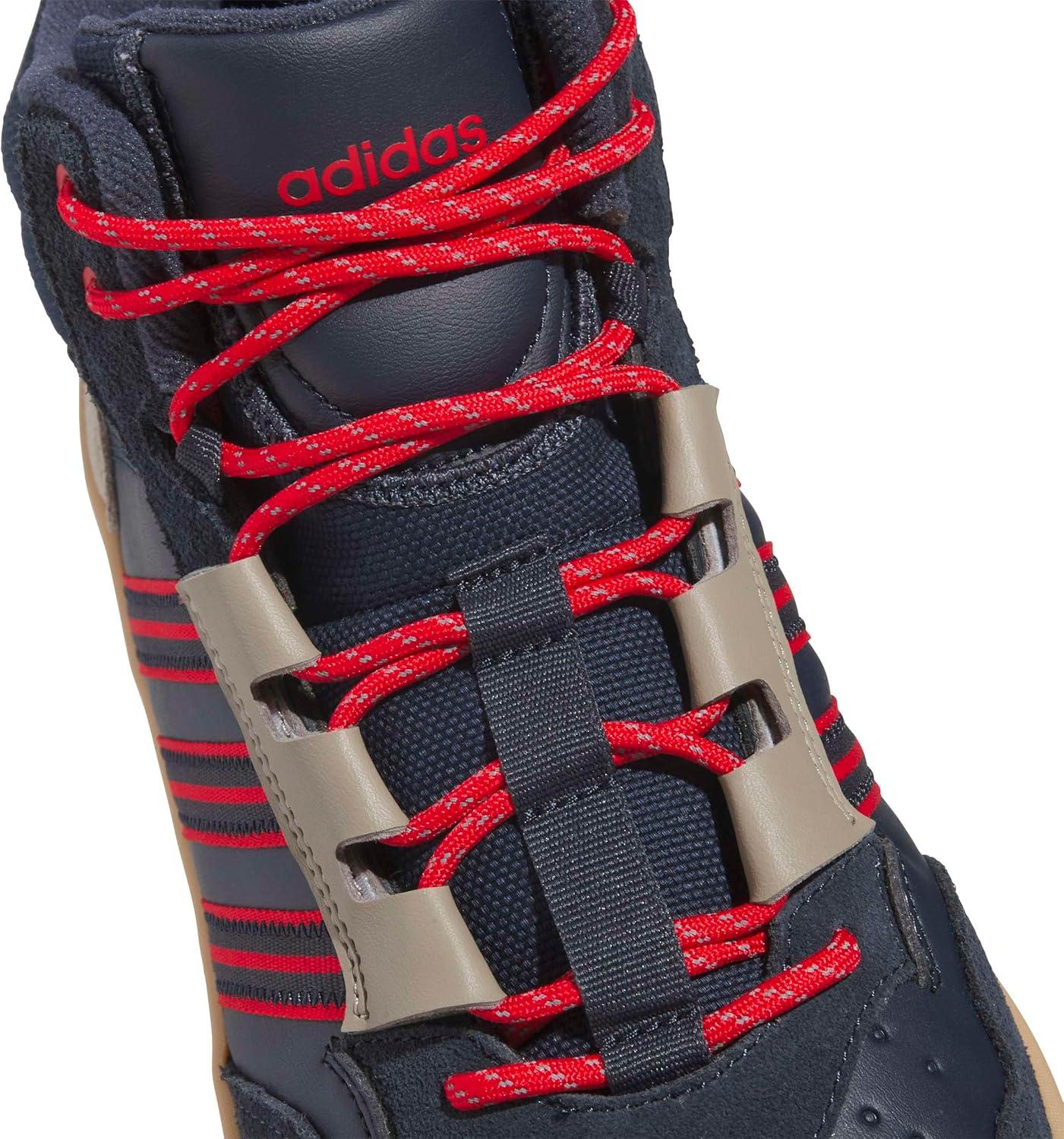 imageAdidas UnisexAdult Hoops 40 Mid Top SneakerAurora InkBetter ScarletGum