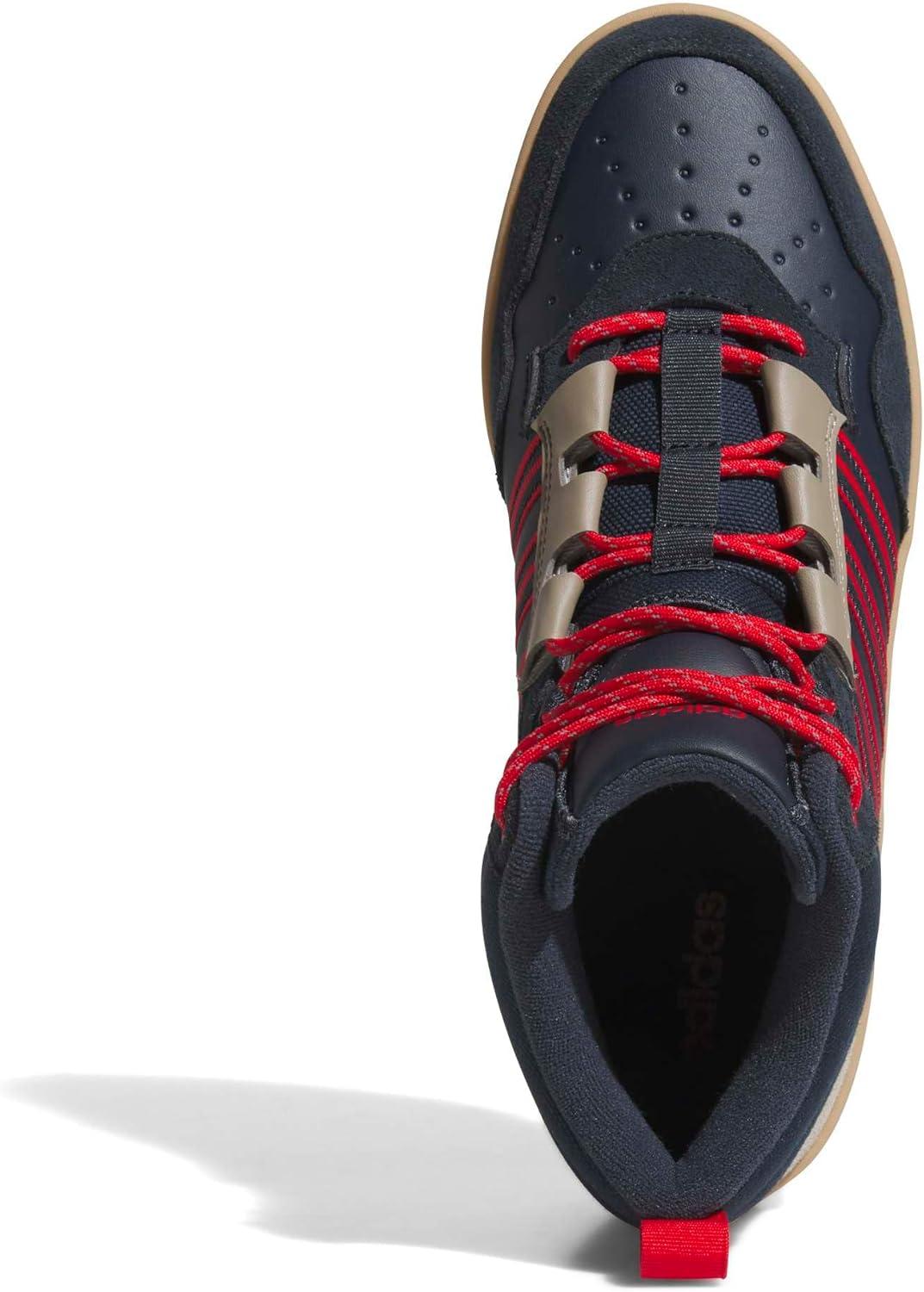 imageAdidas UnisexAdult Hoops 40 Mid Top SneakerAurora InkBetter ScarletGum