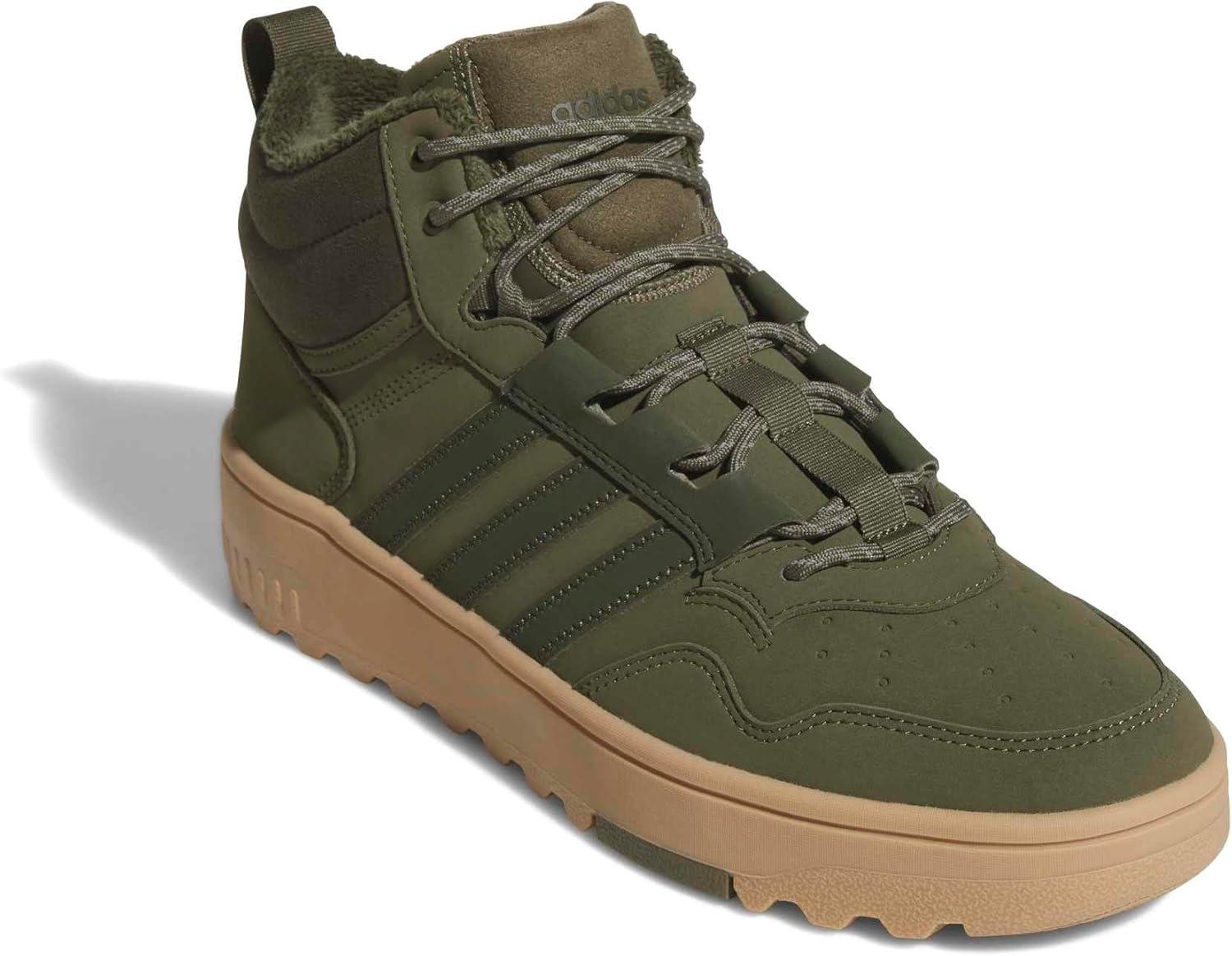 imageAdidas UnisexAdult Hoops 40 Mid Top SneakerOlive StrataNight CargoGum