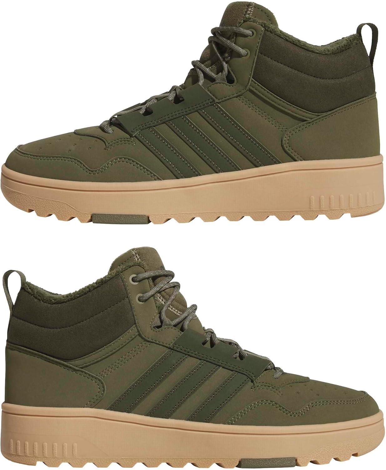 imageAdidas UnisexAdult Hoops 40 Mid Top SneakerOlive StrataNight CargoGum