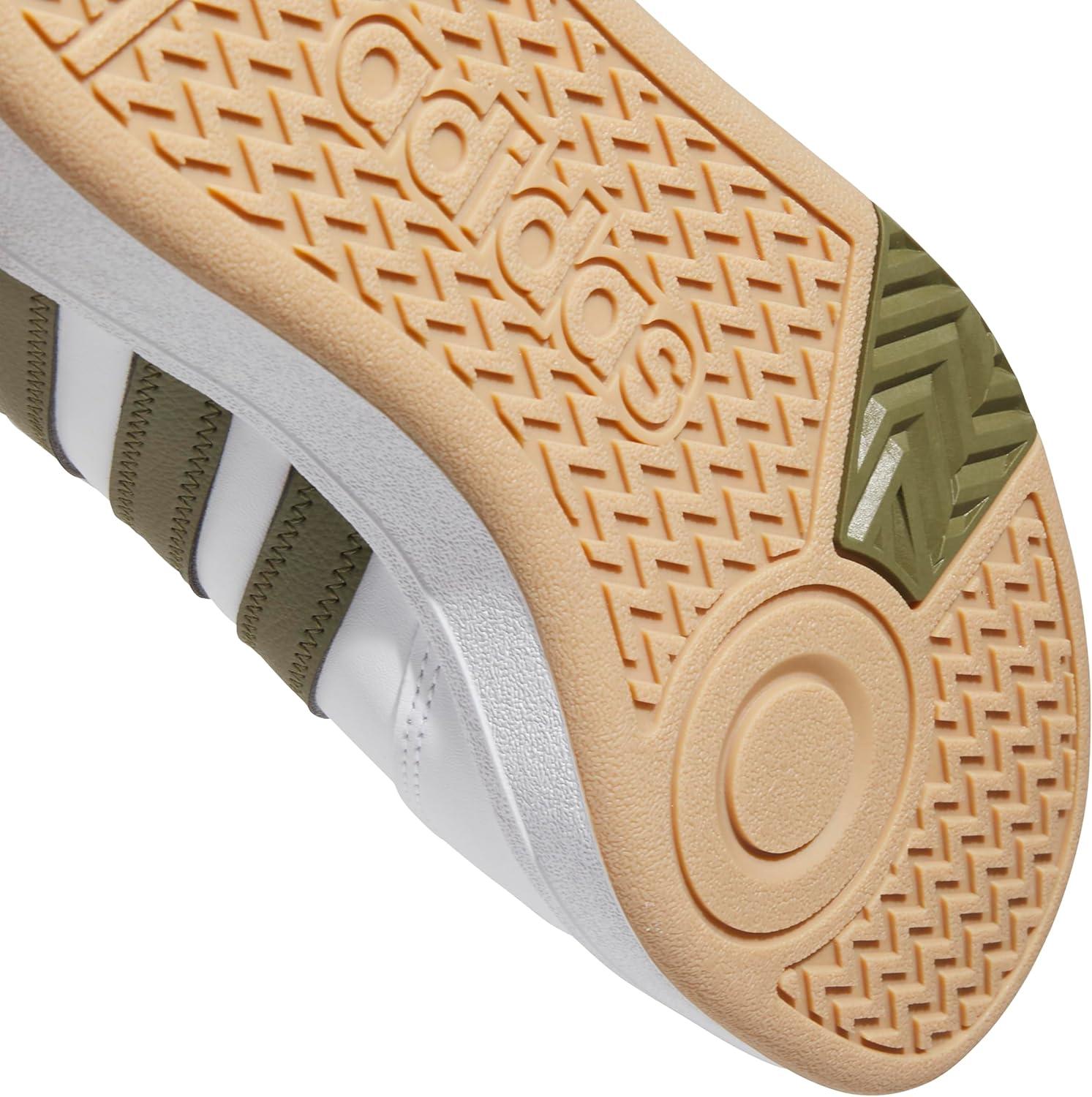imageAdidas UnisexAdult Hoops 40 Mid Top SneakerWhiteFocus OliveGum