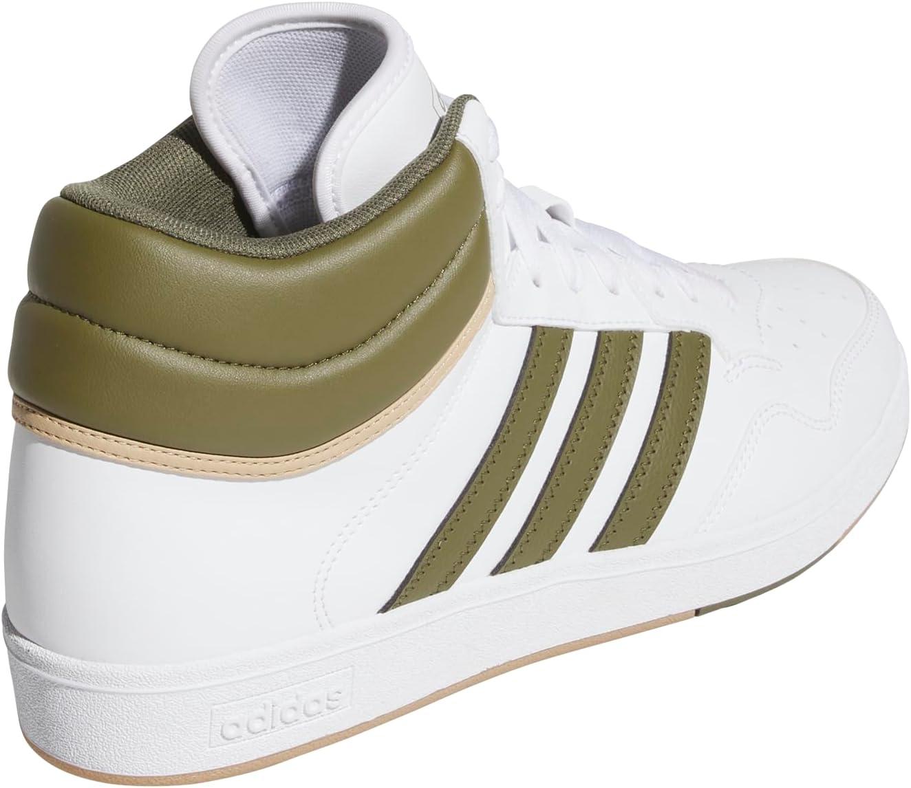 imageAdidas UnisexAdult Hoops 40 Mid Top SneakerWhiteFocus OliveGum