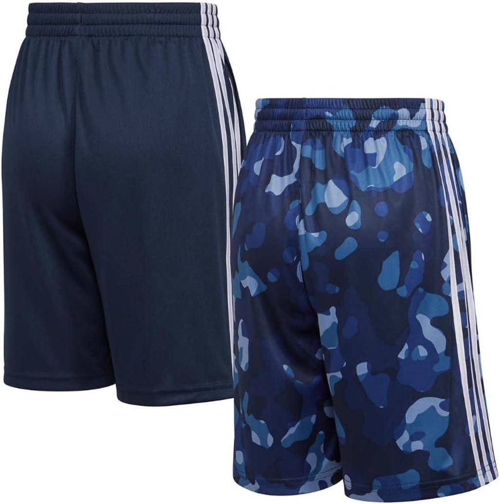 imageadidas Boys Active Sports Athletic Mesh ShortsShortsDark Navy Navy Camo